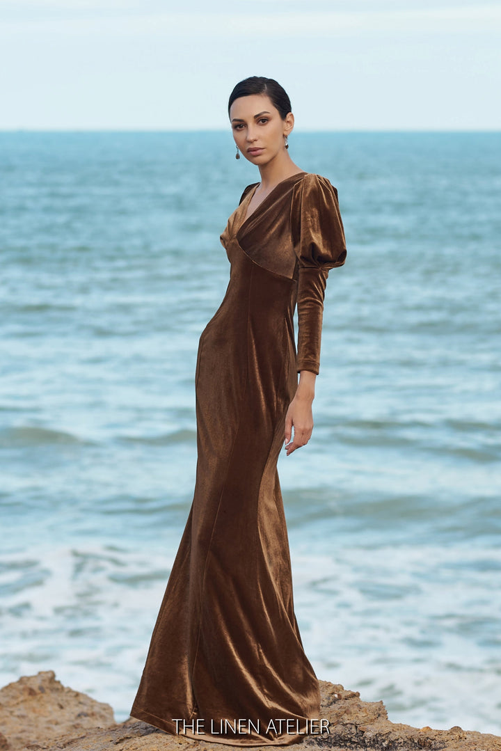 JULIA Velvet Dress Long Sleeve Look Want Wear Love JULIA Velvet Dress Long Sleeve Look Want Wear Love