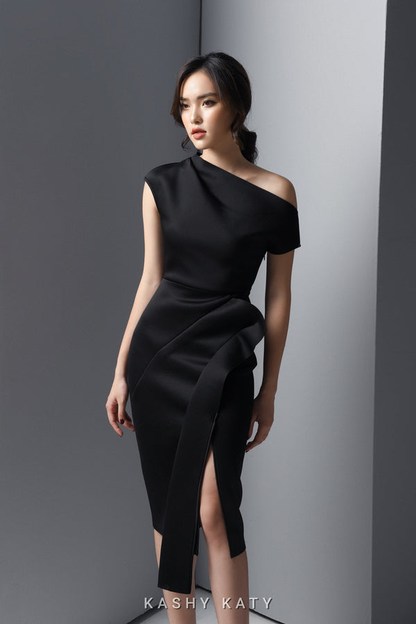 Charlotte One-Shoulder Cocktail Dress