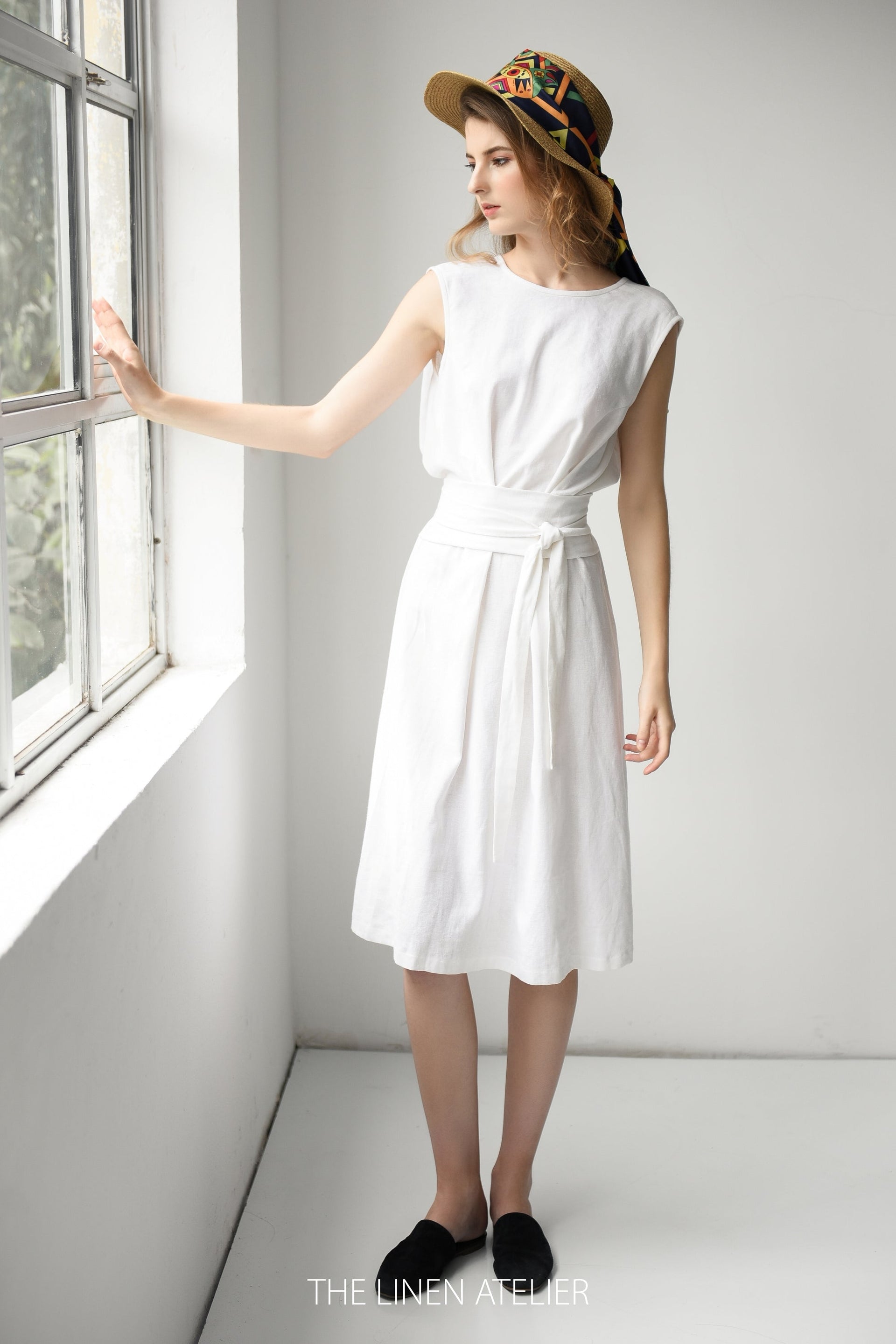 OLIVIA Summer Linen Dress – Look Want Wear Love