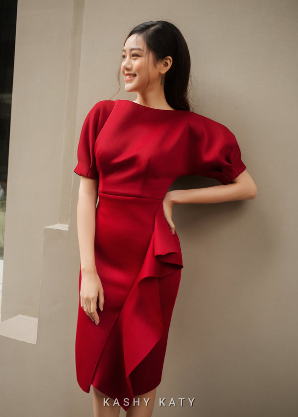 Josephine Structured Peplum Design Dress