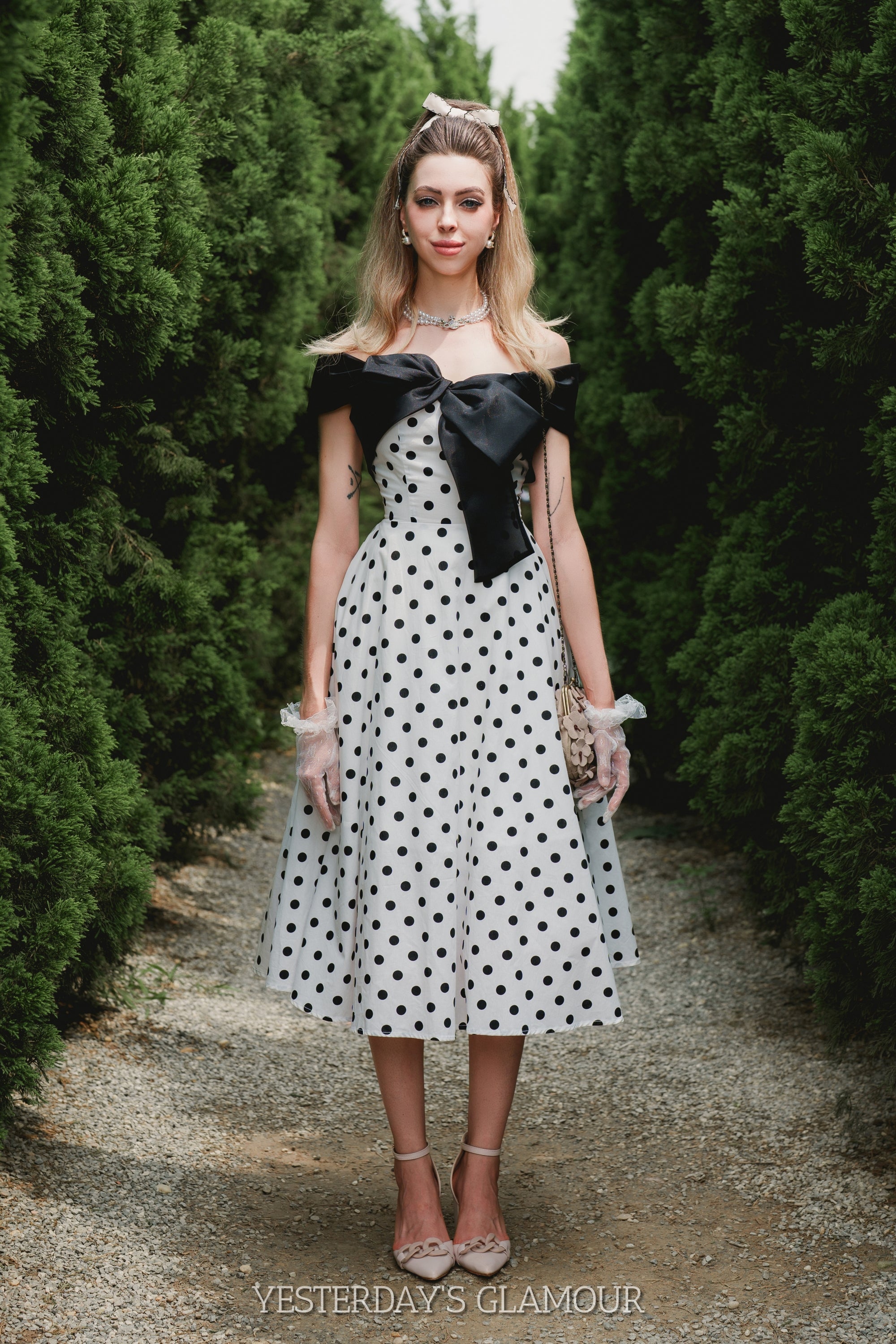 Aimee Bow Tie Swing Dress – Look Want Wear Love
