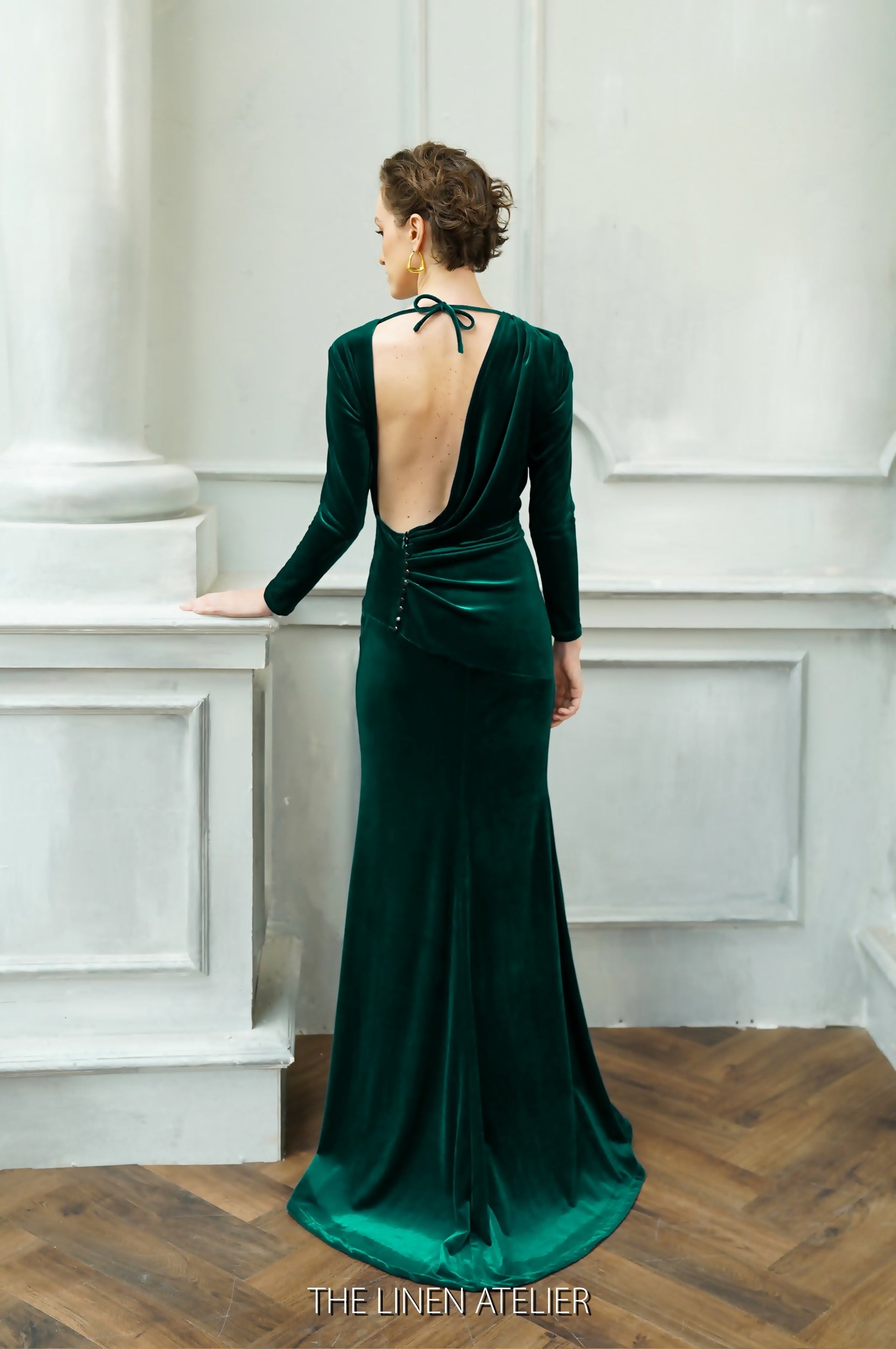 MAUREEN Green Velvet Slip Dress – Look Want Wear Love